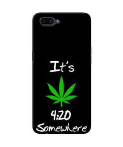 Weed Quote Oppo A3S Real 4D Back Cover