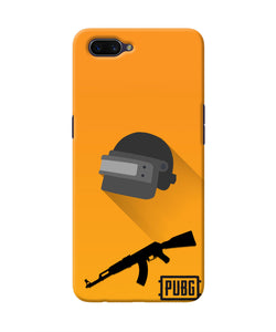 PUBG Helmet and Gun Oppo A3S Real 4D Back Cover