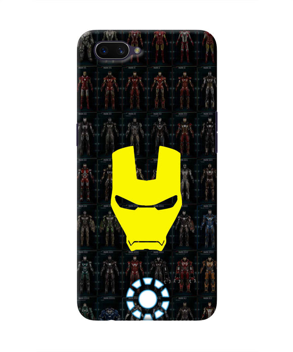 Iron Man Suit Oppo A3S Real 4D Back Cover