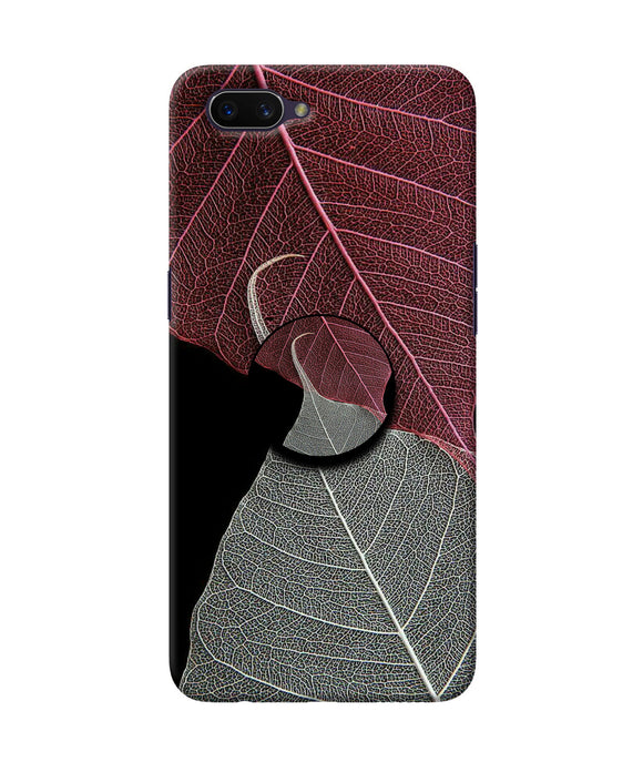 Leaf Pattern Oppo A3S Pop Case