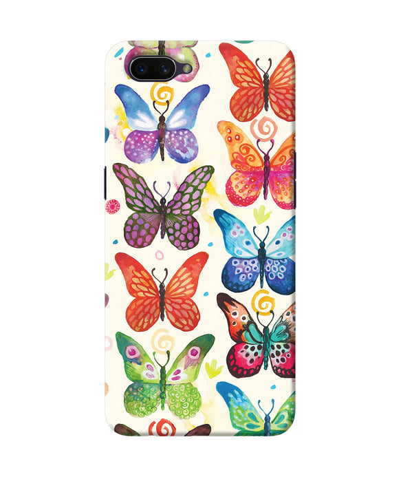 Abstract Butterfly Print Oppo A3s Back Cover