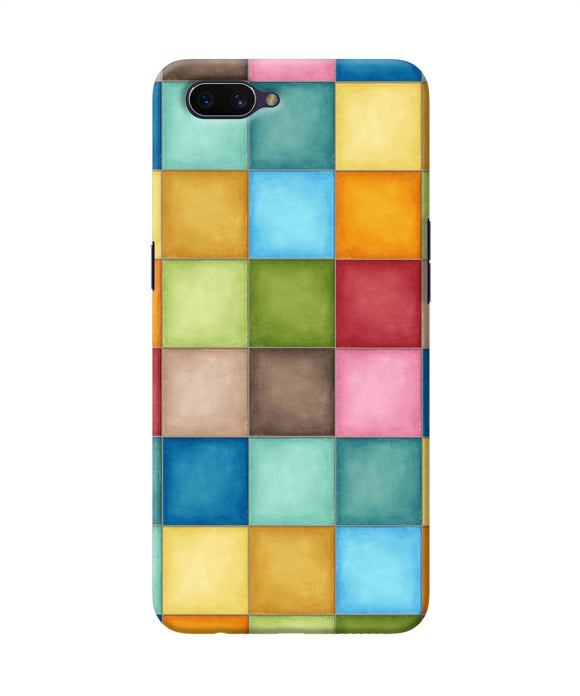 Abstract Colorful Squares Oppo A3s Back Cover