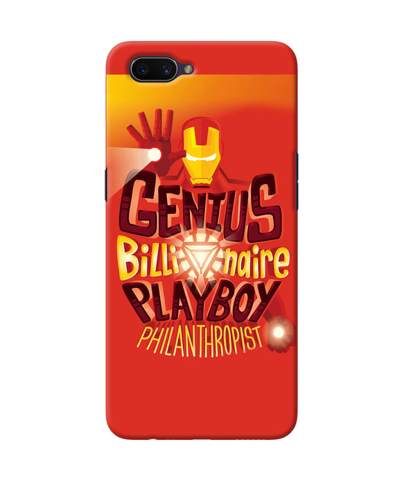 Ironman Quote Oppo A3s Back Cover