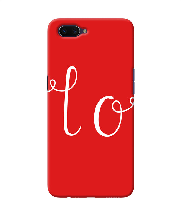 Love One Oppo A3s Back Cover