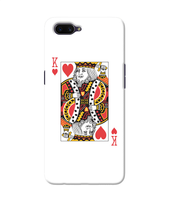 Heart King Card Oppo A3s Back Cover