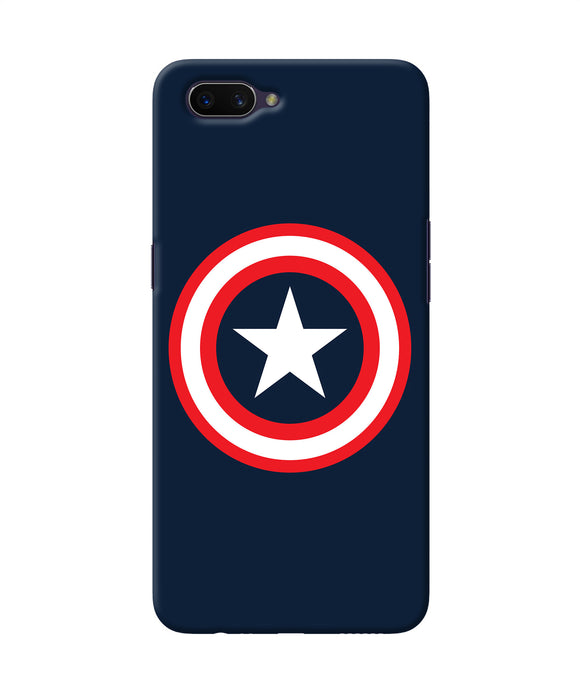 Captain America Logo Oppo A3s Back Cover