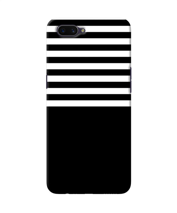 Black And White Print Oppo A3s Back Cover