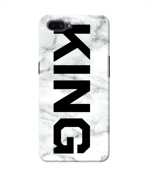 King Marble Text Oppo A3s Back Cover
