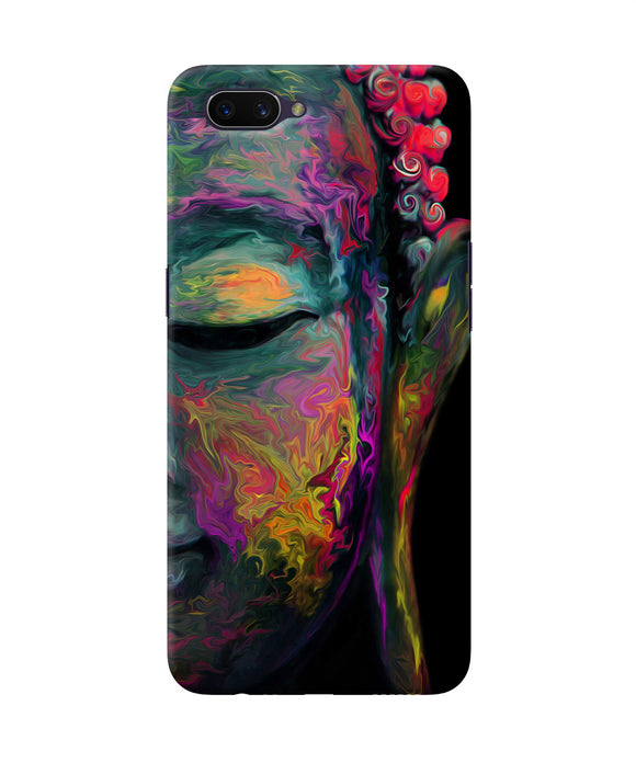 Buddha Face Painting Oppo A3s Back Cover