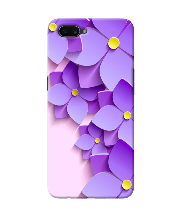Violet Flower Craft Oppo A3s Back Cover