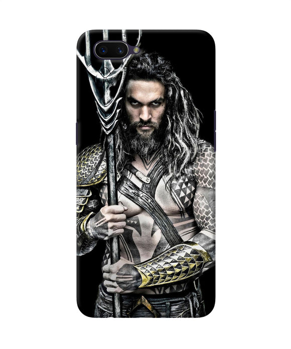 Aquaman Trident Black Oppo A3s Back Cover