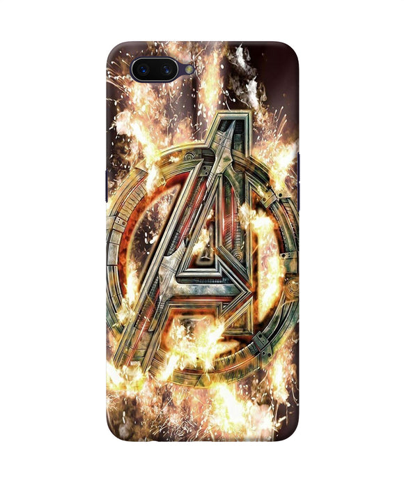 Avengers Burning Logo Oppo A3s Back Cover