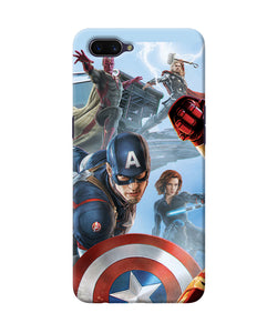 Avengers On The Sky Oppo A3s Back Cover