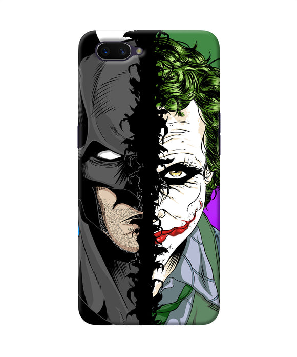 Batman Vs Joker Half Face Oppo A3s Back Cover