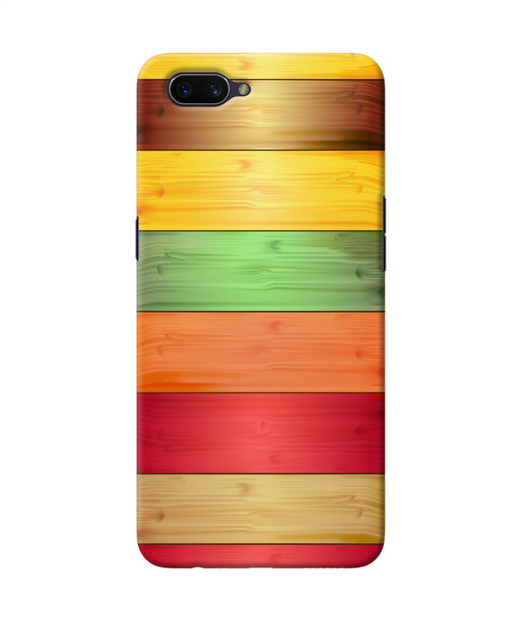 Wooden Colors Oppo A3s Back Cover