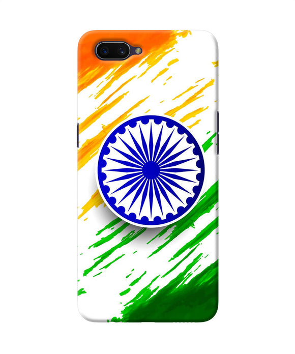 Indian Flag Colors Oppo A3s Back Cover