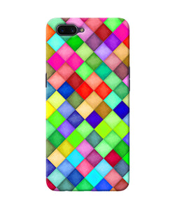 Abstract Colorful Squares Oppo A3s Back Cover