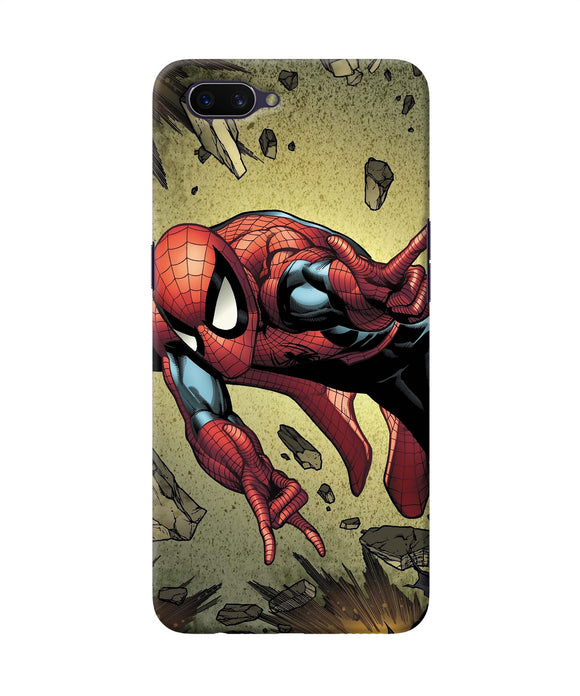 Spiderman On Sky Oppo A3s Back Cover