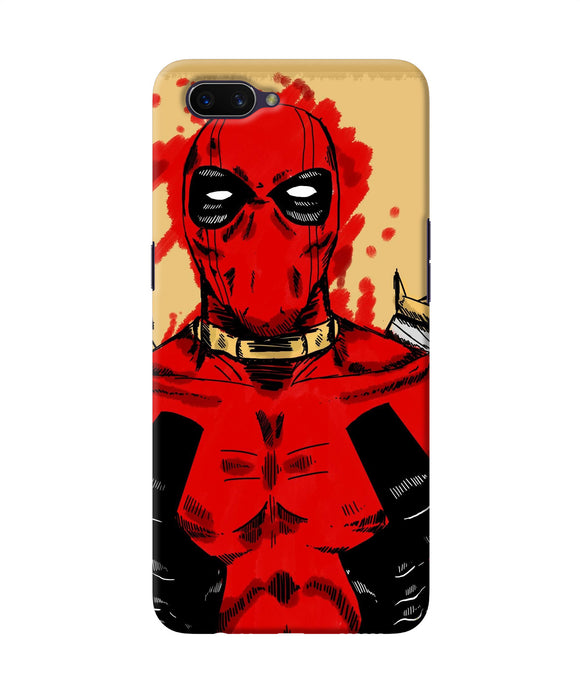 Blooded Deadpool Oppo A3s Back Cover