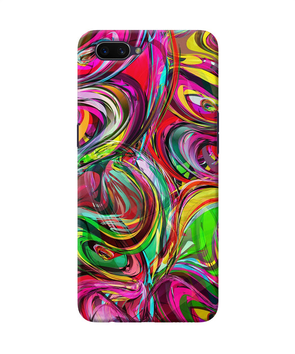 Abstract Colorful Ink Oppo A3s Back Cover