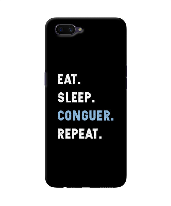 Eat Sleep Quote Oppo A3s Back Cover