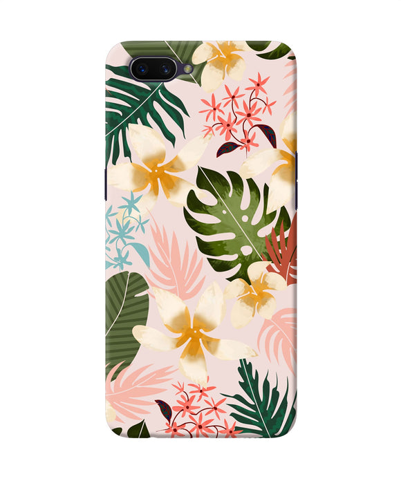 Leaf Print Oppo A3s Back Cover