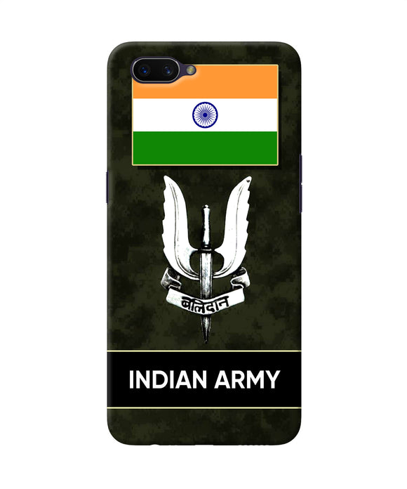 Indian Flag Balidan Logo Oppo A3s Back Cover