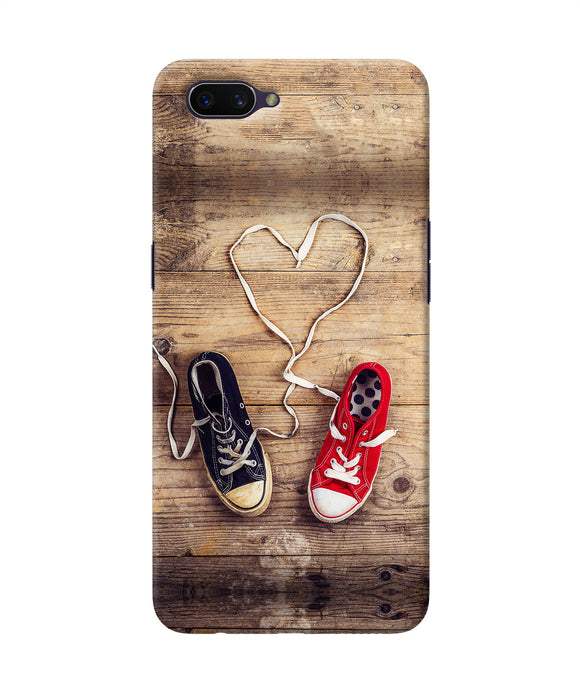 Shoelace Heart Oppo A3s Back Cover