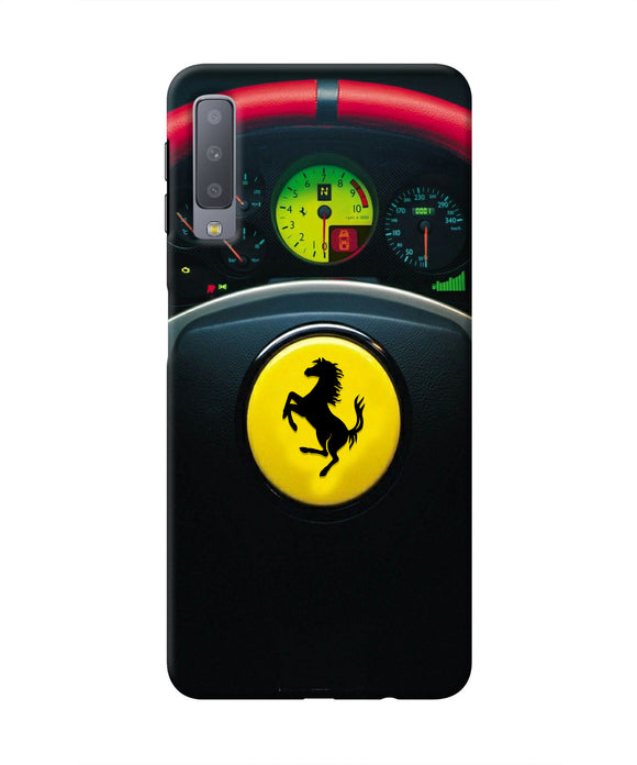 Ferrari Steeriing Wheel Samsung A7 Real 4D Back Cover