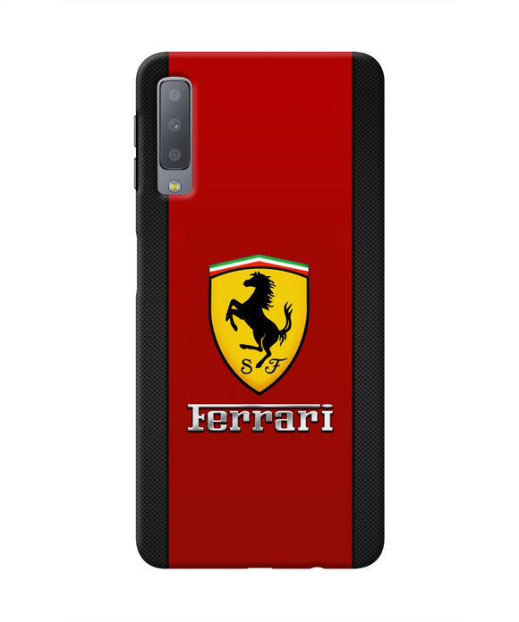 Ferrari Abstract Red Samsung A7 Real 4D Back Cover