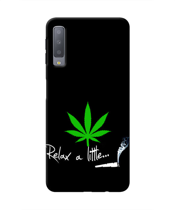 Weed Relax Quote Samsung A7 Real 4D Back Cover