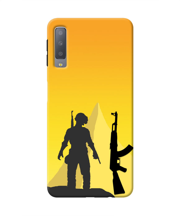 PUBG Silhouette Samsung A7 Real 4D Back Cover