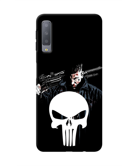 Punisher Character Samsung A7 Real 4D Back Cover
