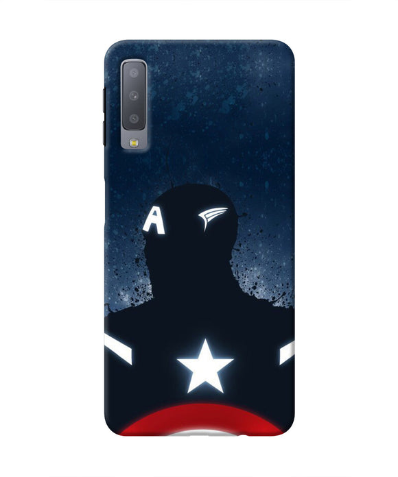 Captain america Shield Samsung A7 Real 4D Back Cover