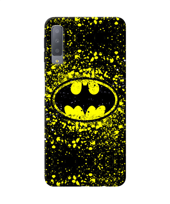 Batman Last Knight Print Yellow Samsung A7 Back Cover