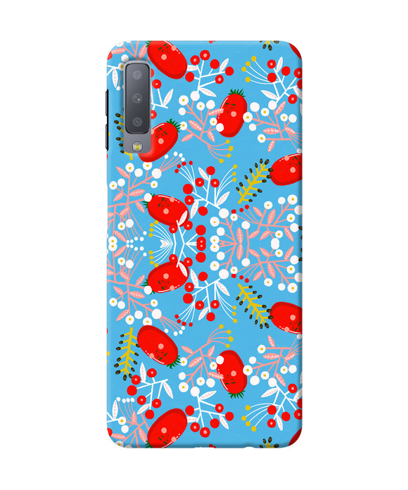 Small Red Animation Pattern Samsung A7 Back Cover