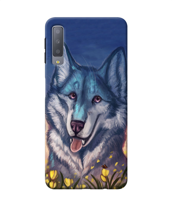 Cute Wolf Samsung A7 Back Cover
