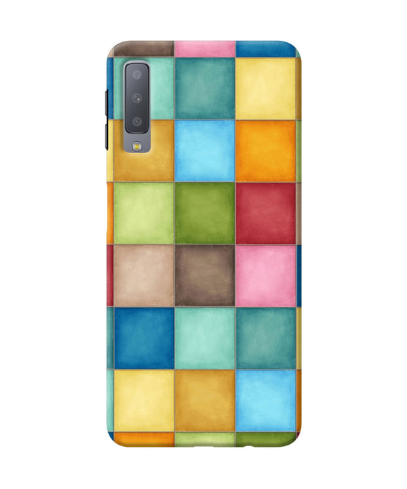 Abstract Colorful Squares Samsung A7 Back Cover