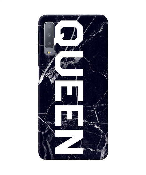 Queen Marble Text Samsung A7 Back Cover