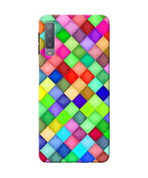 Abstract Colorful Squares Samsung A7 Back Cover