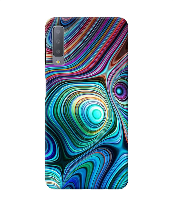 Abstract Coloful Waves Samsung A7 Back Cover