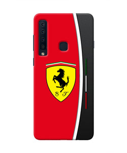 Ferrari Abstract Maroon Samsung A9 Real 4D Back Cover