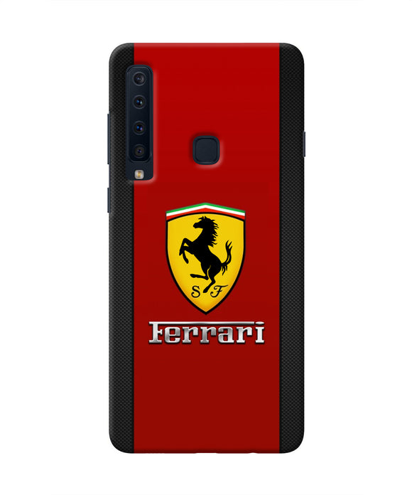 Ferrari Abstract Red Samsung A9 Real 4D Back Cover