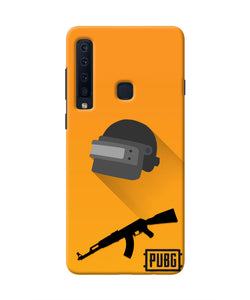 PUBG Helmet and Gun Samsung A9 Real 4D Back Cover