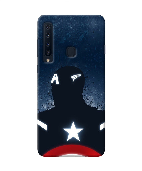 Captain america Shield Samsung A9 Real 4D Back Cover