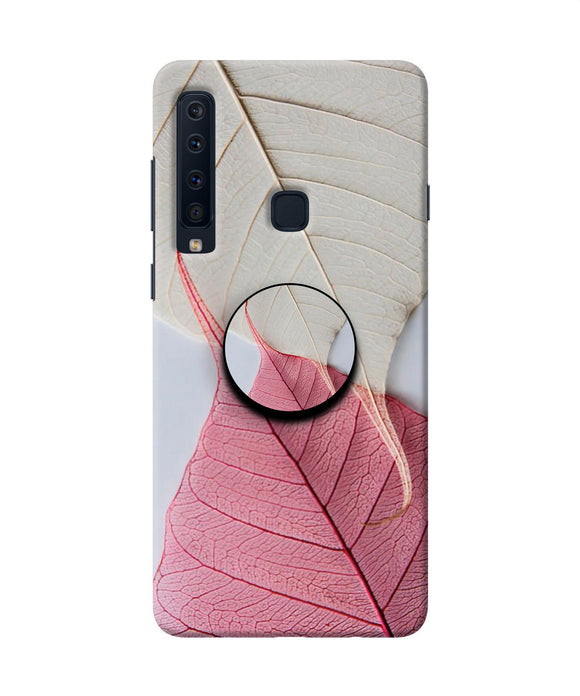 White Pink Leaf Samsung A9 Pop Case
