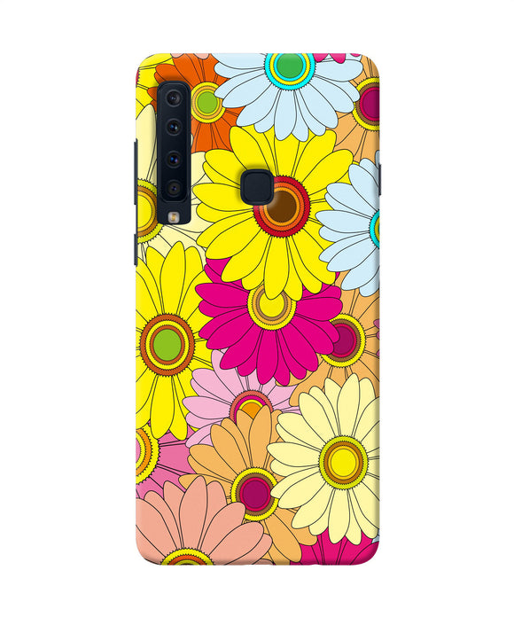 Abstract Colorful Flowers Samsung A9 Back Cover