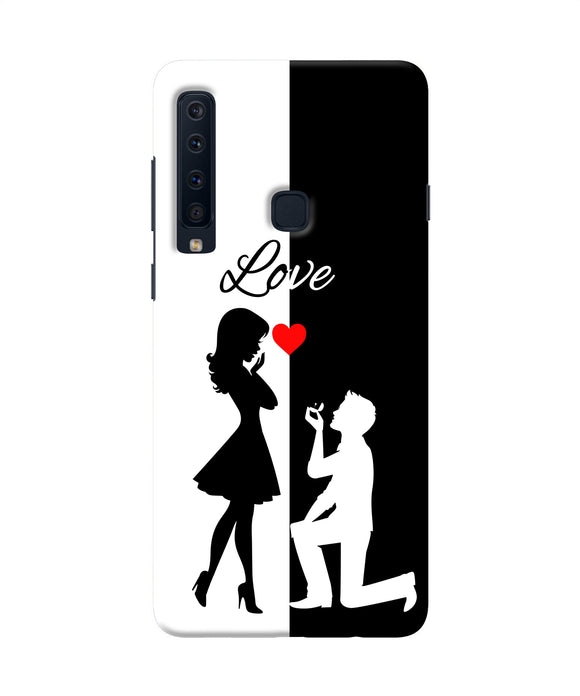Love Propose Black And White Samsung A9 Back Cover