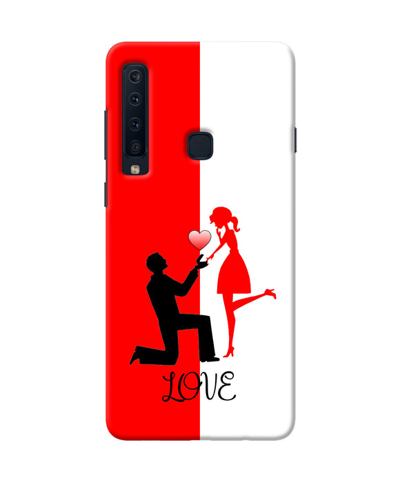 Love Propose Red And White Samsung A9 Back Cover