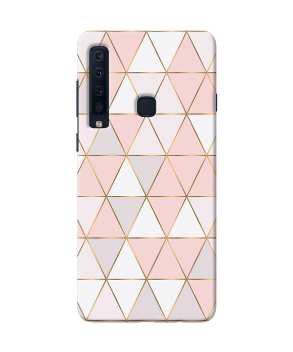 Abstract Pink Triangle Pattern Samsung A9 Back Cover